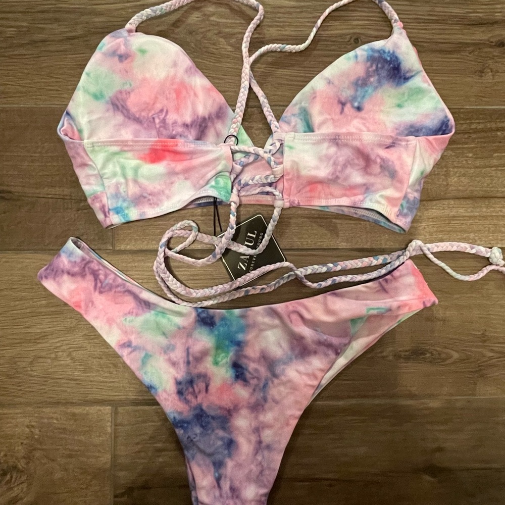 Tye dye bikini set from zaful new
